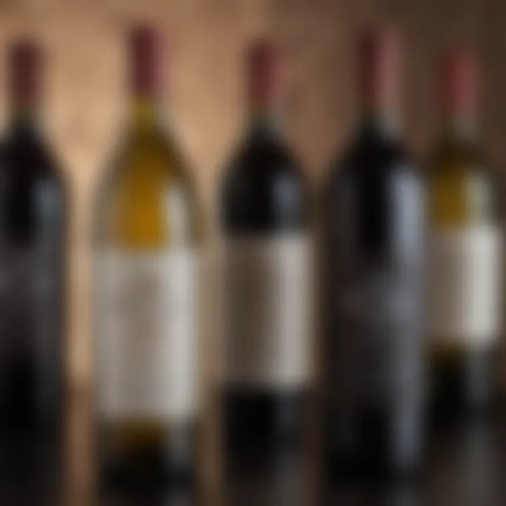 Artisan crafted wine bottles featuring personalized labels