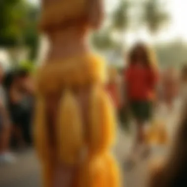 Contemporary Fashion Trends Modern adaptations of grass skirts in fashion shows