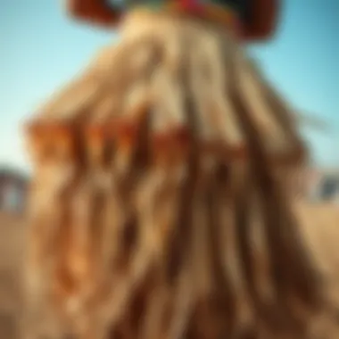 Cultural Significance of Grass Skirts Traditional grass skirt worn during cultural festivities