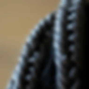 Close-up of a braid wig highlighting its texture and quality