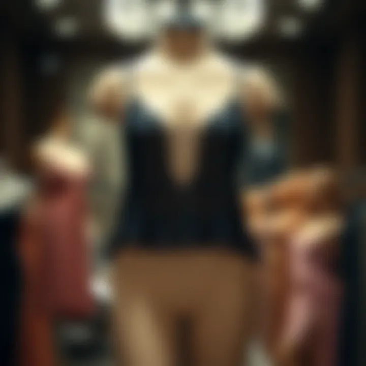 Elegant cami lounge set displayed on a stylish mannequin