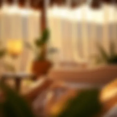 Serene Lounging Atmosphere A serene setting showcasing a laid-back lounging atmosphere