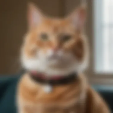 The Elegance of Personalized Cat Collars Elegant cat collar adorned with a name tag