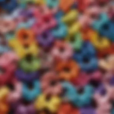 Aesthetic Display of Cheer Hair Ties Colorful cheer hair ties arranged aesthetically