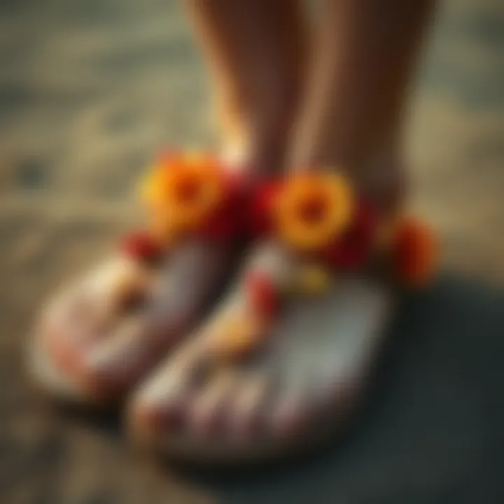 Cultural significance of floral sandals in different regions