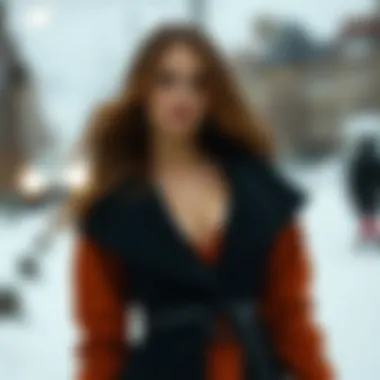Layering Techniques to Elevate Winter Dresses Layering techniques enhancing the appeal of a sexy winter dress
