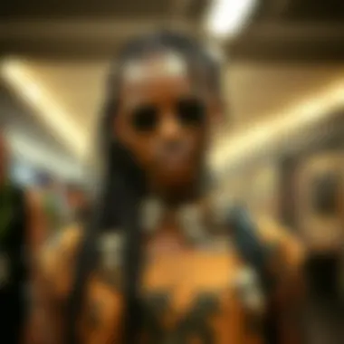 Fashionable outfit incorporating skull dread beads for a modern look