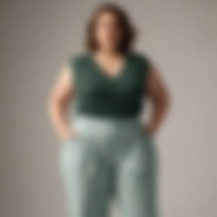 Comfortable plus size summer pants made from eco-friendly materials