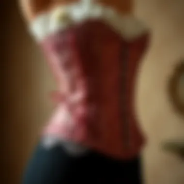 Victorian Elegance in Corsetry Victorian era corset showcasing intricate lace and design