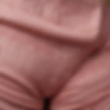 Close-up view of scrunch butt bike shorts highlighting fabric texture